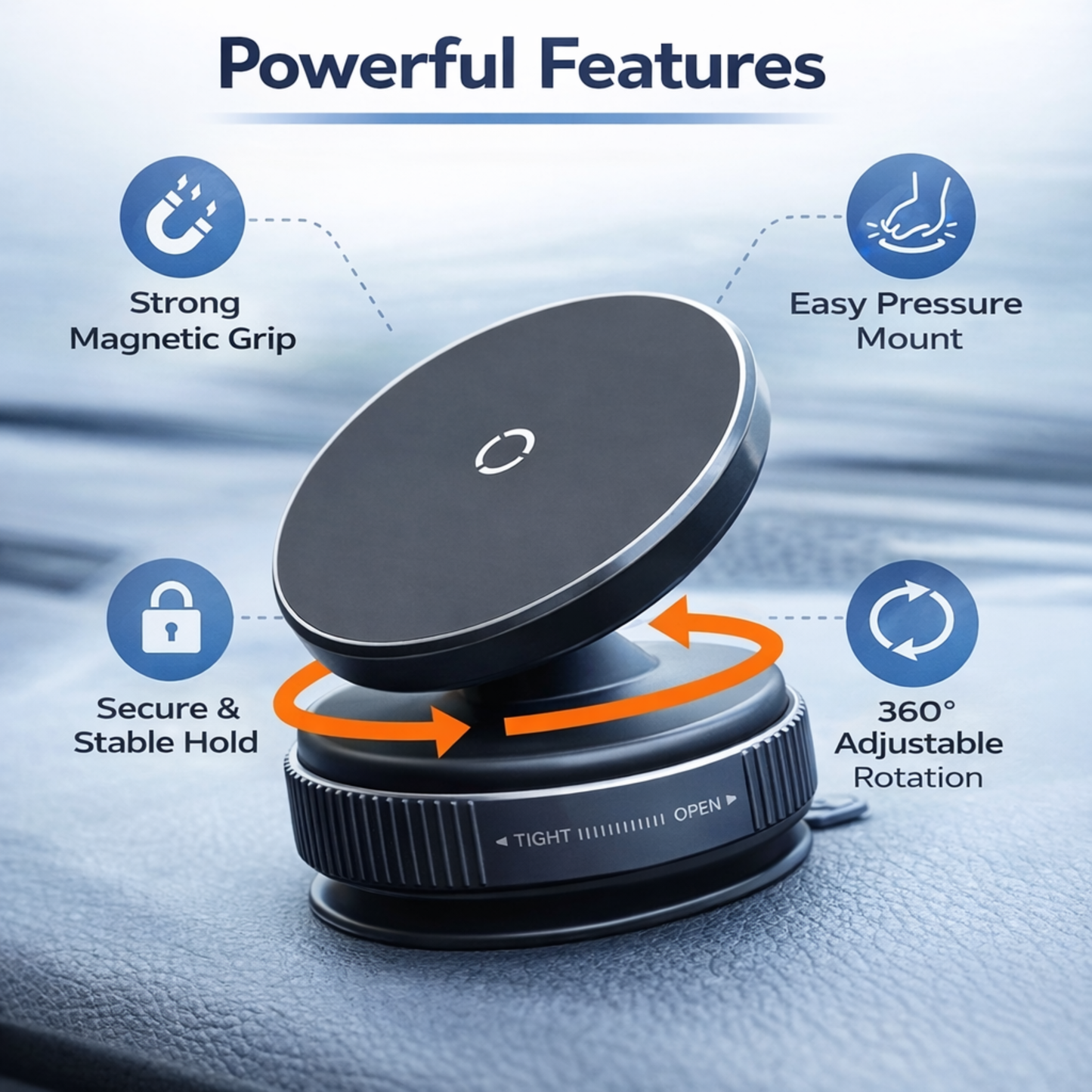 Magnetic Mount with Maximum Stability